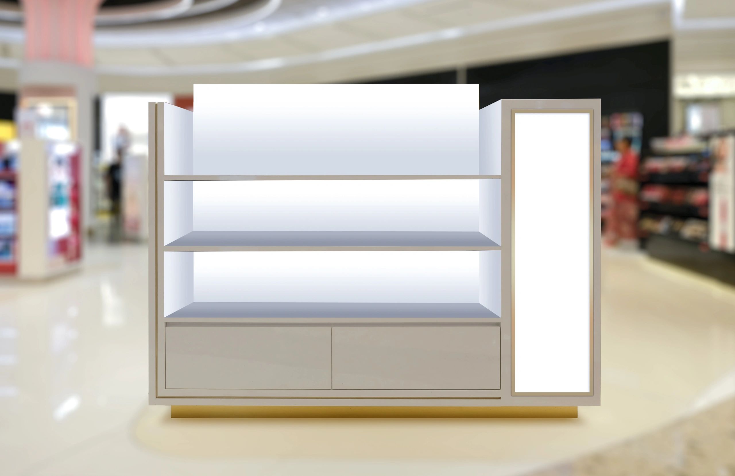 Retail display of phone accessories and cases
